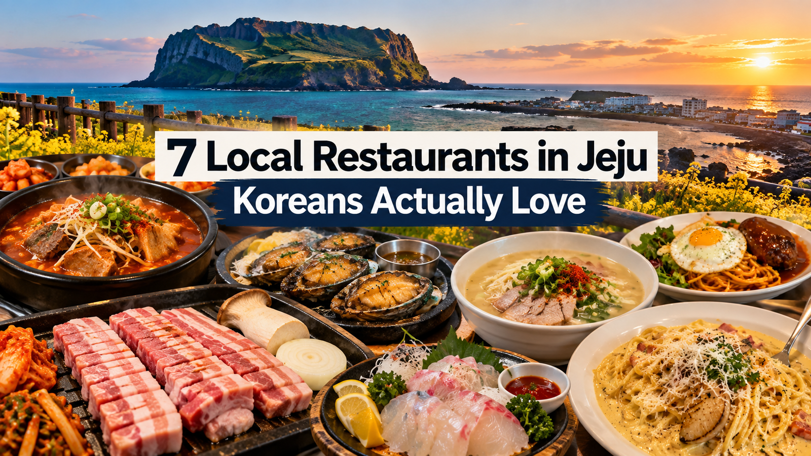 7 Local Restaurants in Jeju Koreans Actually Love